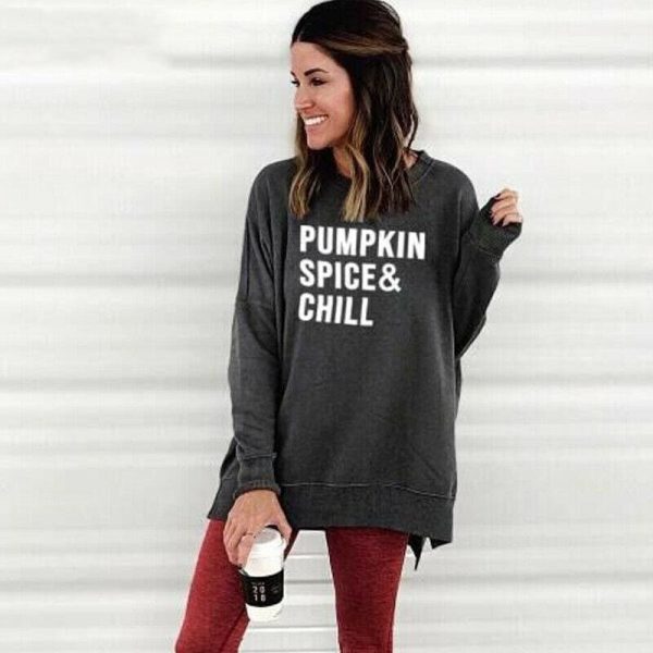 The Best Fashion Women Hoodie Casual Sweatshirt Ladies Pumpkin Print Autumn Winter Jumper Coat Loose Pullover Tops Online - Hplify