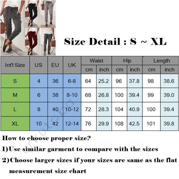 The Best Fashion Women Jogger Pants Autumn Winter Casual Loose Drawstring Sweatpants Sports Soft Harem Trousers Online - Hplify