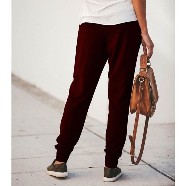 The Best Fashion Women Jogger Pants Autumn Winter Casual Loose Drawstring Sweatpants Sports Soft Harem Trousers Online - Hplify
