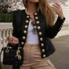 The Best Fashion Women Ladies Short Jacket OL Suit Breasted Coat Casual Long Sleeve Slim Fit Blazer Top Coat Outwear Tops Online - Hplify