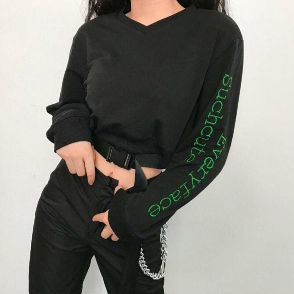 The Best Fashion Women Lady Hoodies Sweatshirt Crop Top Long Sleeve Jumper Hooded Hip Hop Pullover Casual Tops Blouse Online - Hplify