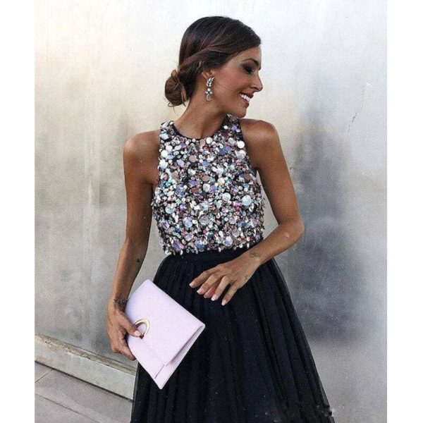 The Best Fashion Women Lady Sequin Formal Evening Party Ball Prom Gown Cocktail Wedding Bridesmaid Maxi Dress Online - Hplify