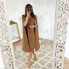 The Best Fashion Women Long Poncho Cape Coat Jacket Office Work Casual Blazer Suit Shawl Plus Cloak Cardigan Career Outwear Online - Hplify