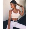 The Best Fashion Women Sexy Summer Casual Bandage Sleeveless Sport Gym Bra Running Comfort Stretch Athletic Vest Top Online - Hplify
