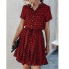 The Best Fashion Women Short Sleeve Stripe T Shirt Dress Elegant High Waist Loose Summer Dress Ladies Office Lady OL Dersses Streetwear Online - Hplify