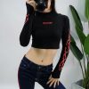 The Best Fashion Women Summer Autumn New Crop Tops Hip Hop Club Party Casual Tulle Long Sleeve T Shirt Casual Holiday Tops Tee Online - Hplify