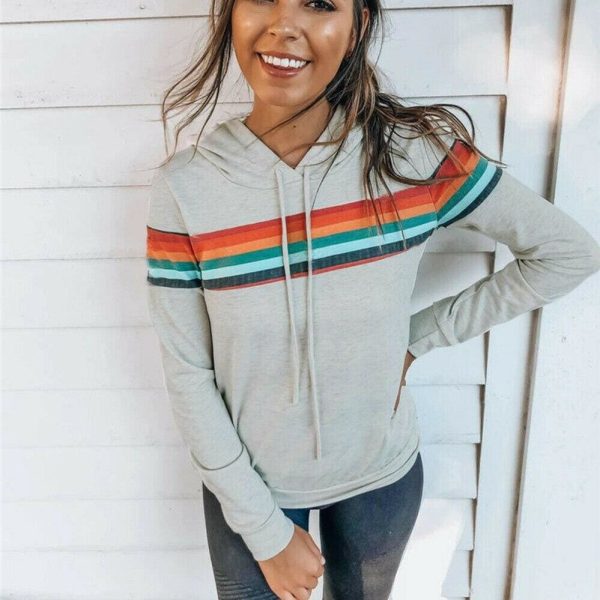 The Best Fashion Women's Ladies Long Sleeve Hoodie Autumn Winter Casual Jumper Hooded Pullover Sweatshirt Tops Outwear Online - Hplify