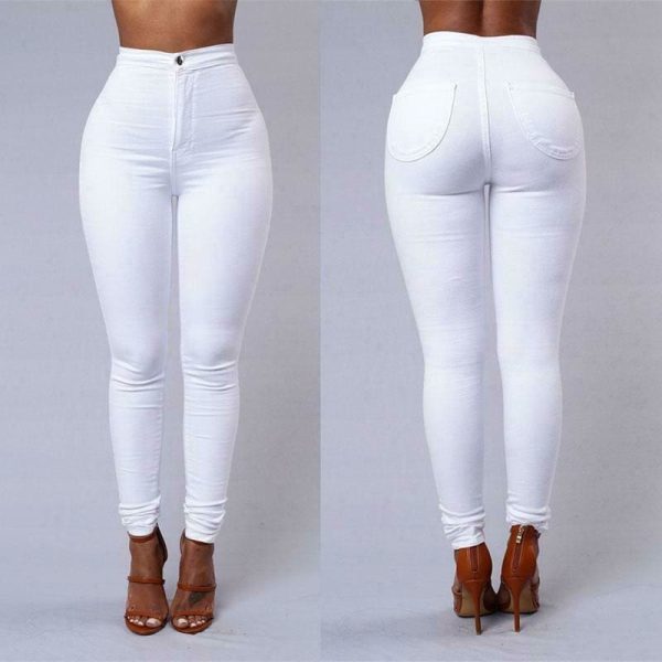 The Best Female Trousers High Waist Stretch Slim Pencil Trousers Women Clothing Pants Sexy Ladies Plus Size Skinny Pants S-3XL Online - Hplify