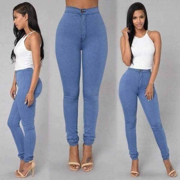 The Best Female Trousers High Waist Stretch Slim Pencil Trousers Women Clothing Pants Sexy Ladies Plus Size Skinny Pants S-3XL Online - Hplify