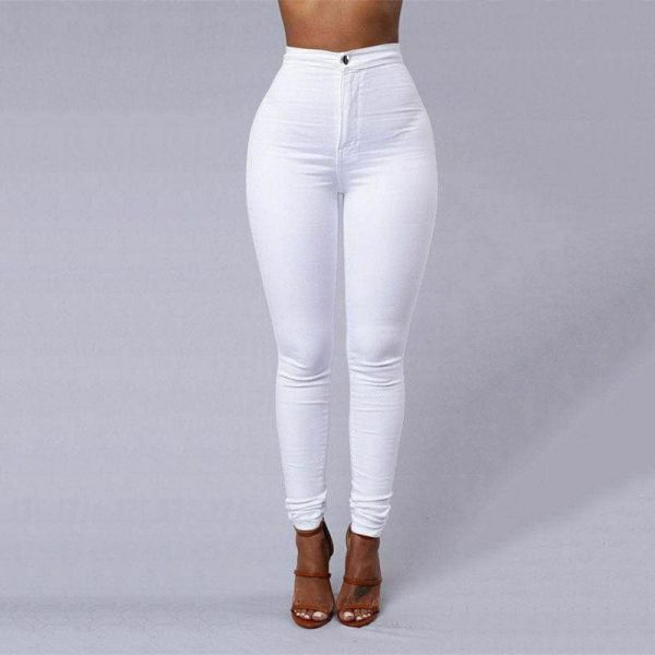 The Best Female Trousers High Waist Stretch Slim Pencil Trousers Women Clothing Pants Sexy Ladies Plus Size Skinny Pants S-3XL Online - Hplify