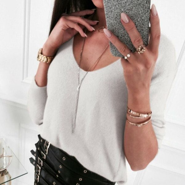 The Best Gothic Lace Up Backless Top Blouse Ladies Slim Fit Jumper Pullover Top Shirt Online - Hplify