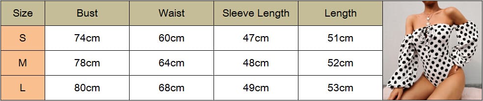 Fashion Ladies Women Off Shoulder Long Sleeve Polka Stretch Bardot Romper Jumpsuit Bodysuit Leotard Top