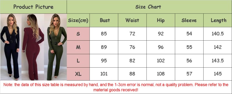 New Hot Women V Neck Bodycon Jumpsuit Loose Wide Leg Pants Suit Playsuit Autumn Casual OL Ladies Workout Jumpsuit Clothes