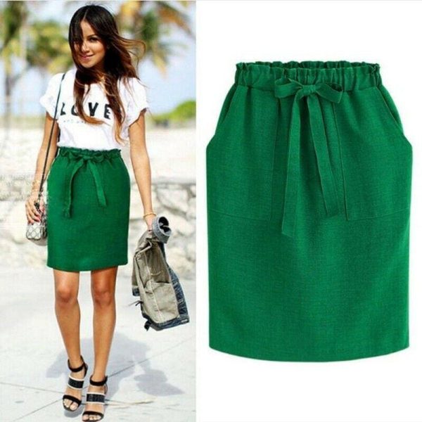 The Best High Waist Short Skirt Sexy Women Bandge Mini Skirt OL Ladies Summer Fashion Bodycon Pencil Skirt Sundress Online - Hplify