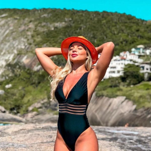 The Best Hot Sexy Women's One Piece Bikini Push-Up Padded Swimwear Fashion Ladies 2019 Summer Beach Bodysuit Bathing Suit Online - Hplify