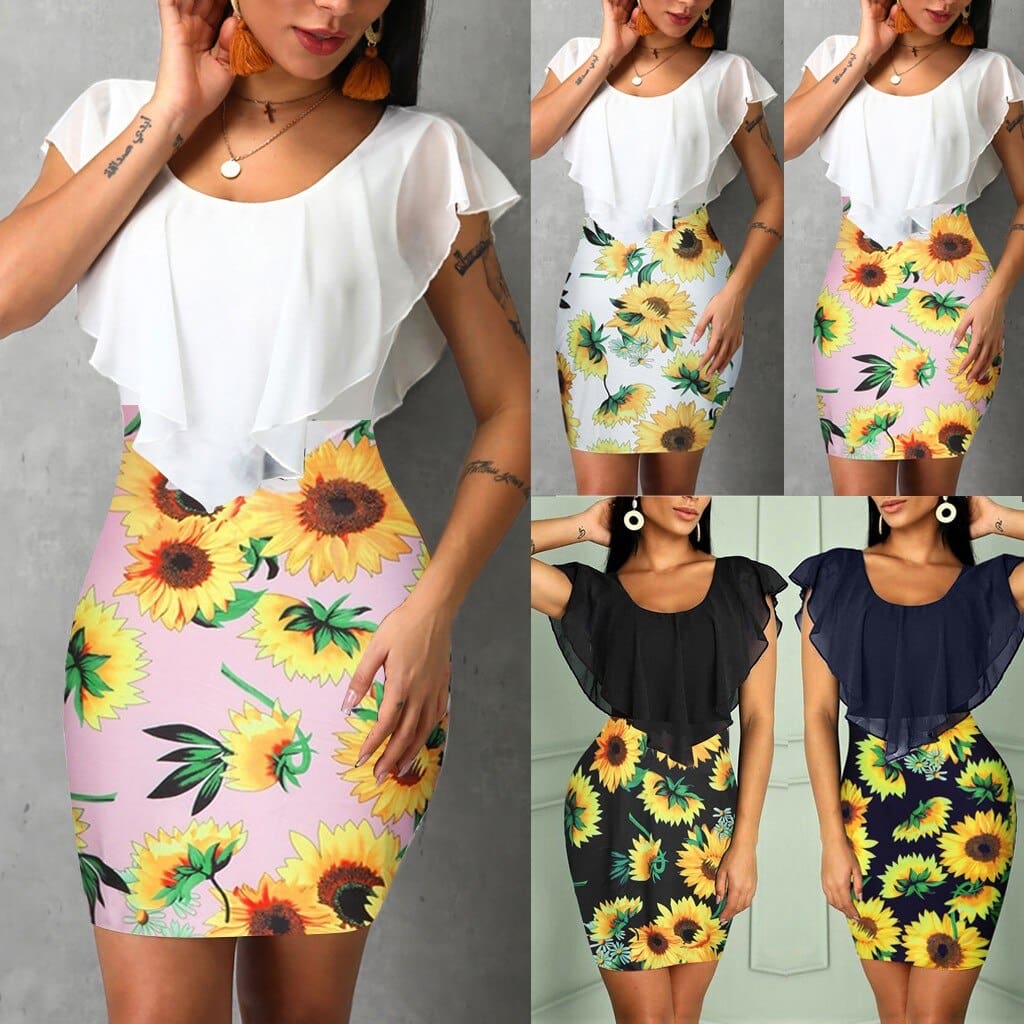 Womens summer dress fashion Sleeveless O-Neck women Vintage dresses