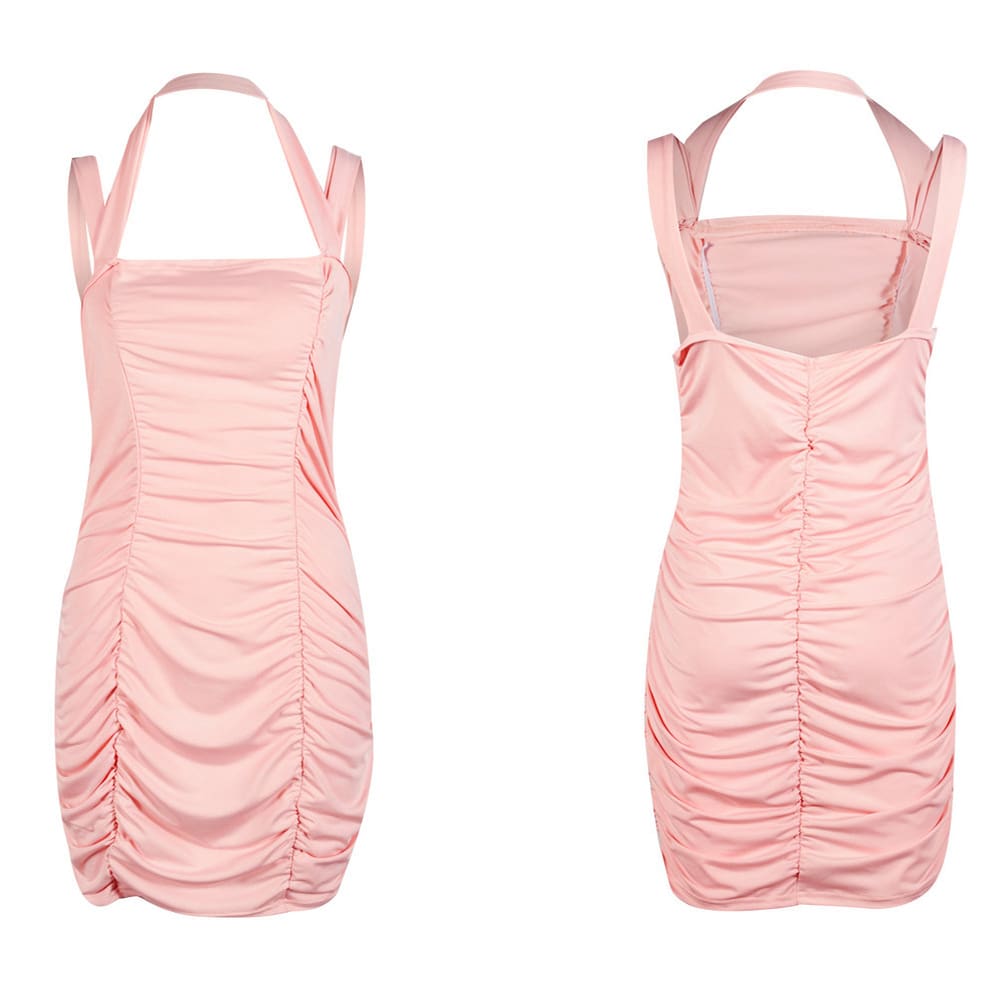 Women Backless Hip Bodycon Dress Package Hip Bodycon Ladies Casual Summer Cocktail Holiday Slim Sundress