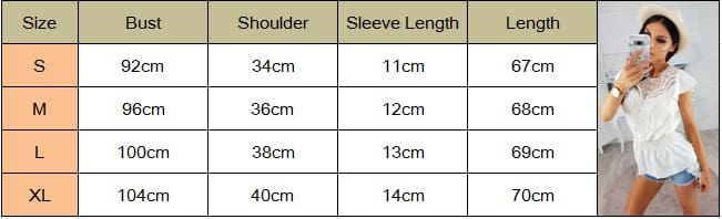 Women Round Neck Short Sleeve Tops Hollow Out Casual Blouse Loose Summer Elegant Crochet Lace Crop Tops Shirt