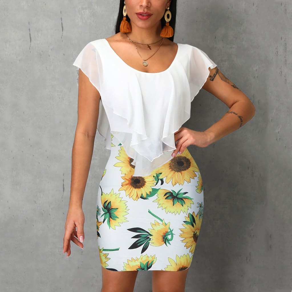 Womens summer dress fashion Sleeveless O-Neck women Vintage dresses