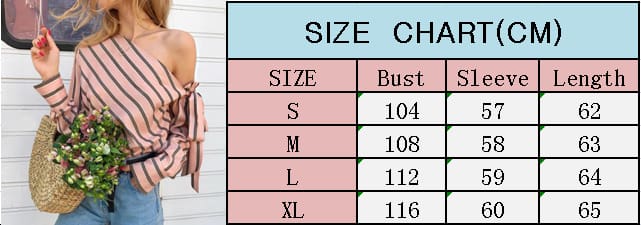 Summer Women New Striped Loose Blouse Fashion Ladies Off Shoulder Lace Up Shirts Female Elegant Tops Blouses