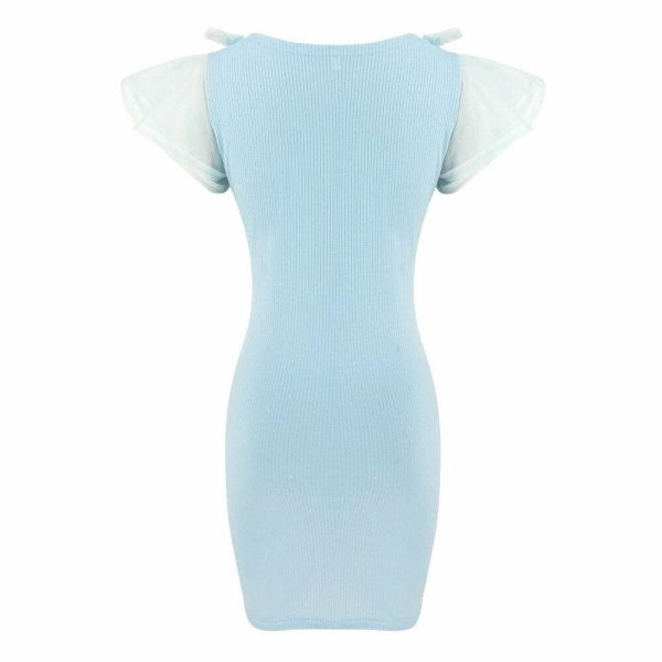 The Best Lace Short Sleeve Bandage Bodycon Mini Dress Gown Dress Sundress Online - Hplify