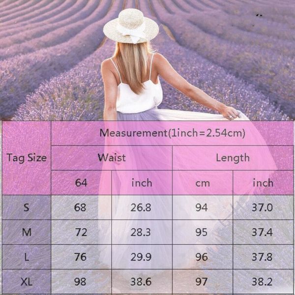 The Best Ladies Elegant Double Mesh Skirts Pleated Long Maxi Dress Skirt Women's Beach Beautiful Lace New Light Purple Wear Online - Hplify
