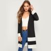 The Best Ladies Open Front Stitch Cardigan Jackets Long Sleeve Jersey Basic Coats Straight Outwear Clothes Online - Hplify