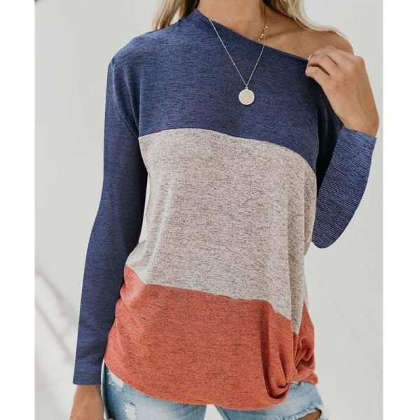 The Best Long Sleeve Autumn Pullover Blouse Loose Baggy Jumper Shirt Top Online - Hplify