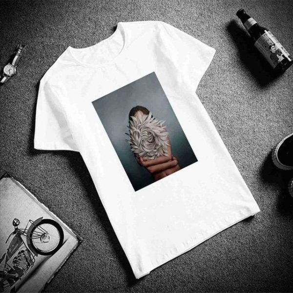 The Best New Cotton Harajuku Aesthetics Print T-shirt  Short Sleeve Tops & Tees Online - Hplify
