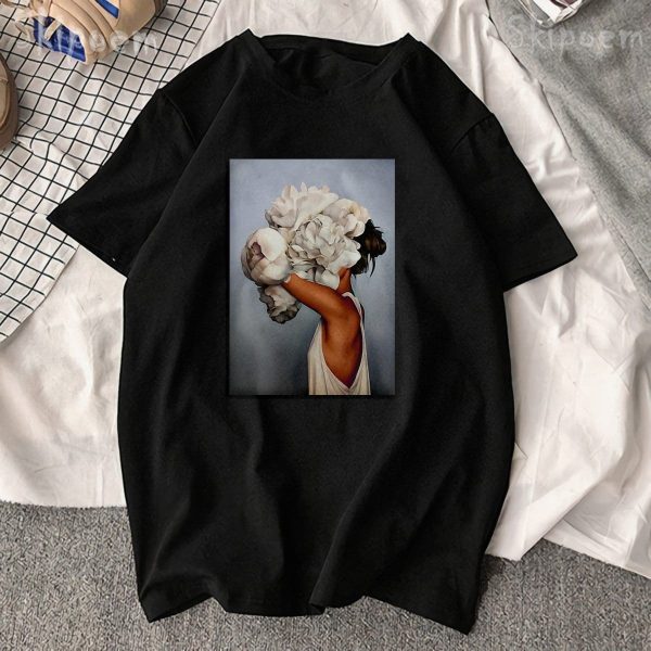 The Best New Cotton Harajuku Aesthetics Print T-shirt  Short Sleeve Tops & Tees Online - Hplify