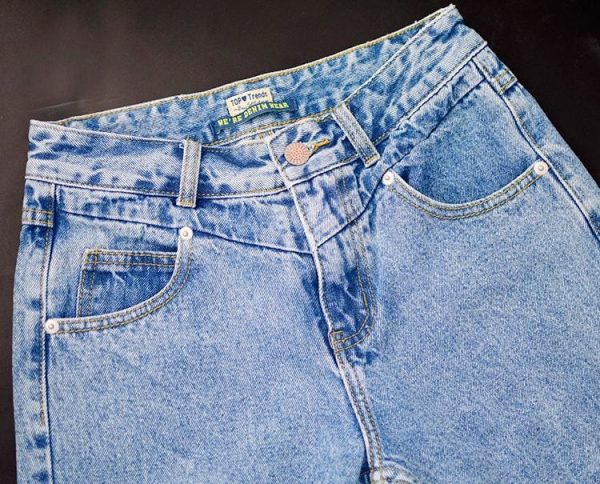 The Best New Fashion High Waist Boyfriend Jeans Women Casual Straight Jean Online - Hplify