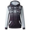 The Best New Fashion Women Cotton Sweatshirt Long Sleeve Snow Floral Hooded Tops Pockets Style Christmas Winter Tops Online - Source Silk