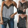 The Best New Fashion Women Ladies Lace Vest Print Top Sleeveless V-Neck Casual Loose Summer Beach Tank Tops Shirts Lady Clothes Online - Source Silk