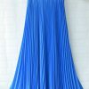The Best New Summer Women Ladies Elegant Long Skirt Retro Maxi Chiffon High Waist Solid Casual Pleated Beach Long Skirt Sundress Online - Hplify