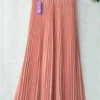 The Best New Summer Women Ladies Elegant Long Skirt Retro Maxi Chiffon High Waist Solid Casual Pleated Beach Long Skirt Sundress Online - Hplify