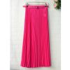 The Best New Summer Women Ladies Elegant Long Skirt Retro Maxi Chiffon High Waist Solid Casual Pleated Beach Long Skirt Sundress Online - Hplify