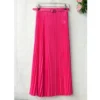 The Best New Summer Women Ladies Elegant Long Skirt Retro Maxi Chiffon High Waist Solid Casual Pleated Beach Long Skirt Sundress Online - Hplify