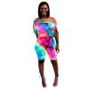 The Best New Trend Popular Women Ladies Colorful Off Shoulder Bodycon Short Trousers Jumpsuit Rompers Clubwear Playsuit Bodysuit Online - Hplify