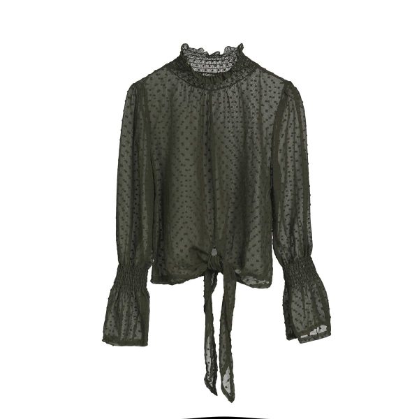 The Best New Women Boho Beach Summer Crop Tops Long Sleeve Floral Shirt Polka Dot Blouse Loose Elegant Ladies Clothes Online - Hplify