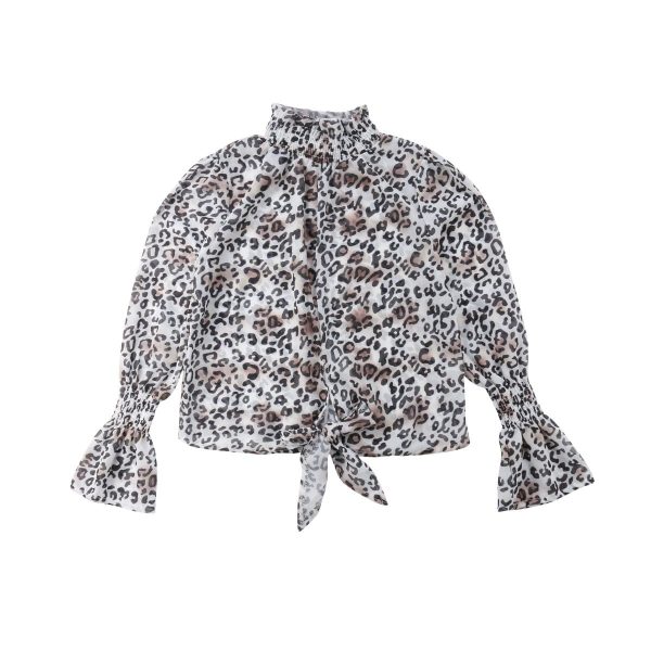 The Best New Women Boho Beach Summer Crop Tops Long Sleeve Floral Shirt Polka Dot Blouse Loose Elegant Ladies Clothes Online - Hplify