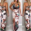 The Best New Women Boho Floral Dress Ladies Sleeveless Bodycon Prom Evening Party Summer Beach Casual Long Sundress Online - Hplify