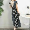 The Best New Women Boho Floral Long Maxi Loose Dress Evening Party Beach Summer Fashion Elegant Sexy Sundress Sleeveless Slimmer Clothes Online - Hplify