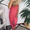 The Best New Women Casual Jumpsuit Ladies Sleeveless Loose Baggy Trousers Overalls Party Solid Jumpsuit Romper Trousers Online - Hplify