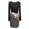 The Best New Women Fashion Summer Dresses Female Elegant Bandage Long Sleeve Bodycon Ladies Skinny Working Dresses Short Mini Dress Online - Hplify