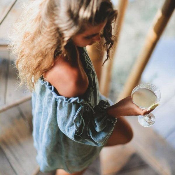 The Best New Women Ladies Boho Summer Sexy Off Shoulder Mini Short Dress Fashion Sexy Beach Solid Casual Loose Dress Sundress Online - Hplify
