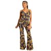 The Best New Women Ladies Clubwear Printed Sleeveless Casual Playsuit Bodycon Party Jumpsuit Romper Long Pant Trousers Online - Hplify