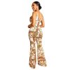 The Best New Women Ladies Clubwear Printed Sleeveless Casual Playsuit Bodycon Party Jumpsuit Romper Long Pant Trousers Online - Hplify