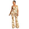 The Best New Women Ladies Clubwear Printed Sleeveless Casual Playsuit Bodycon Party Jumpsuit Romper Long Pant Trousers Online - Hplify