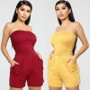 The Best New Women Ladies Clubwear Summer Playsuit Bodycon Sexy Off Shoulder Tube Tops Party Jumpsuit Romper Trousers Online - Hplify