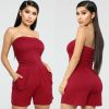 The Best New Women Ladies Clubwear Summer Playsuit Bodycon Sexy Off Shoulder Tube Tops Party Jumpsuit Romper Trousers Online - Hplify